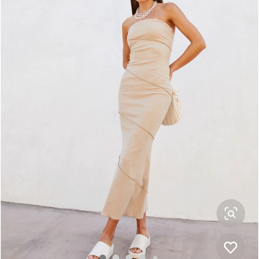Vici never worn strapless ribbed dress